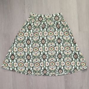 Chic A-Line Skirt with Intricate Patterns
